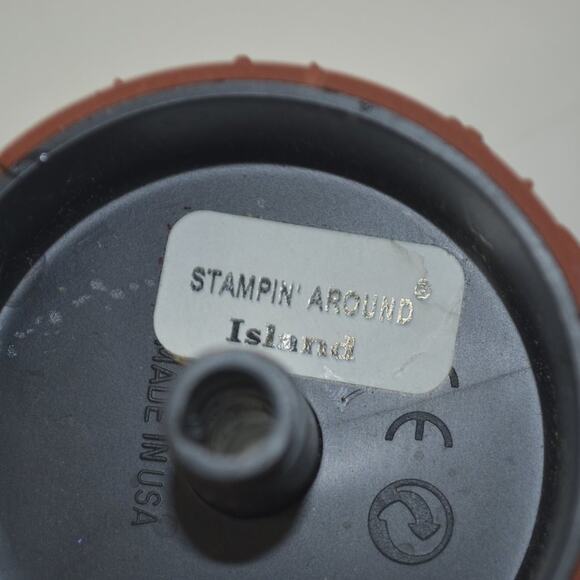 Stampin' Around Spot On 2" Rubber Roller Stamp Wheel Island - Picture 6 of 8